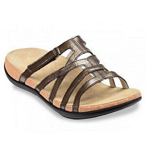 Spenco Roman Sandals for Women Dark Taupe Size 6